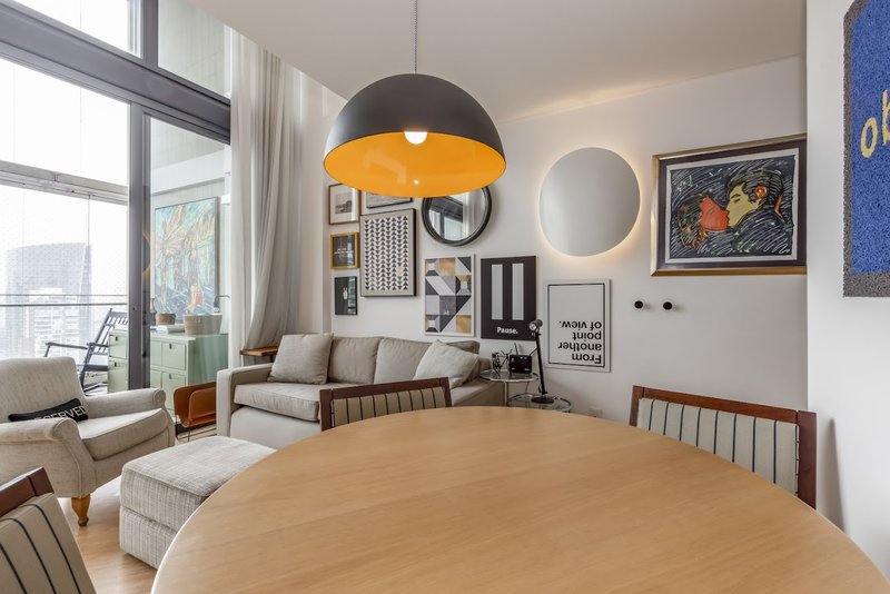 Apto duplex mobiliado e decorado em Itaim Bibi Rua Ministro Jesuíno Cardoso São Paulo - 
