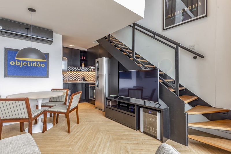 Apto duplex mobiliado e decorado em Itaim Bibi Rua Ministro Jesuíno Cardoso São Paulo - 