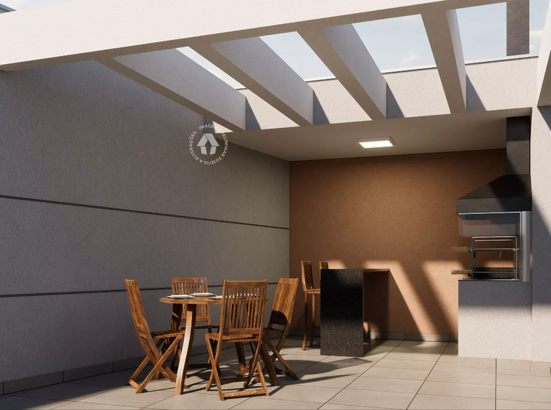Cobertura Duplex Metrocasa Santo Amaro - Residencial 76.71m² 1D João Alfredo São Paulo - Churrasqueira