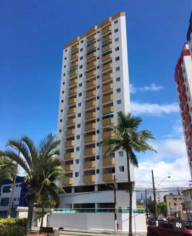 Apto de 02 Dormitórios Varanda com Vista Lateral para o Mar - Praia Grande - 