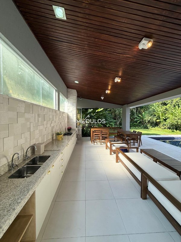 Propriedade minimalista em local nobre com 6 suítes  à venda, 470 m² por R$ 5.900.000,00 Passeio Carvalho Bertioga - 