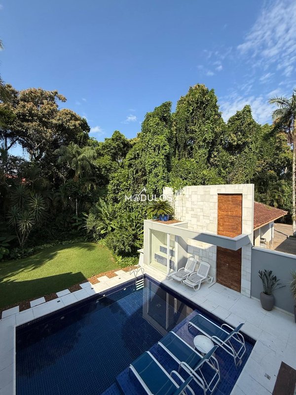 Propriedade minimalista em local nobre com 6 suítes  à venda, 470 m² por R$ 5.900.000,00 Passeio Carvalho Bertioga - 