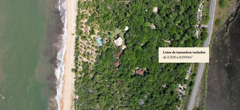 Condomínio Sítio Paraíso em Santo André no Sul da Bahia Pé na areia  Santa Cruz Cabrália - 