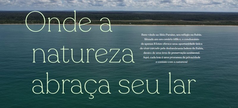 Condomínio Sítio Paraíso em Santo André no Sul da Bahia Pé na areia  Santa Cruz Cabrália - 