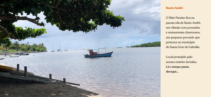 Condomínio Sítio Paraíso em Santo André no Sul da Bahia Pé na areia  Santa Cruz Cabrália - 