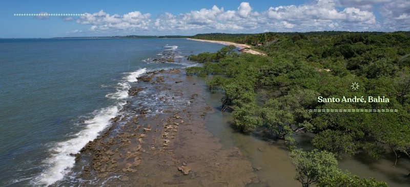 Condomínio Sítio Paraíso em Santo André no Sul da Bahia Pé na areia  Santa Cruz Cabrália - 