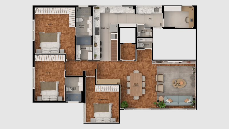 Apartamento 155m² no Paraíso 03 dorm 2 suítes 2 vagas Rua Manuel da Nóbrega São Paulo - 