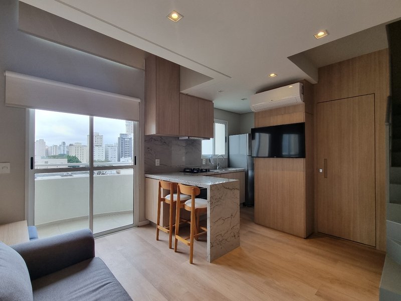 Apartamento Duplex 47m² no Itaim Bibi 01 vaga Rua Urussuí São Paulo - 