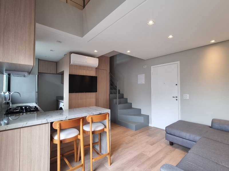 Apartamento Duplex 47m² no Itaim Bibi 01 vaga Rua Urussuí São Paulo - 