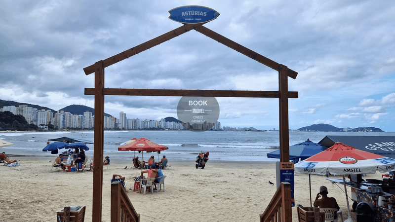 Apartamento Amplo com Vista Mar e Lazer Completo! R. Emilio Portela Guarujá - 