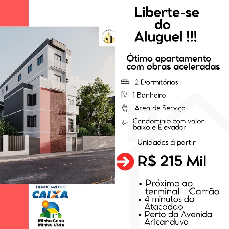 Apartamento 2 Dormitórios Carrão ( Obras Aceleradas) - São Paulo - 