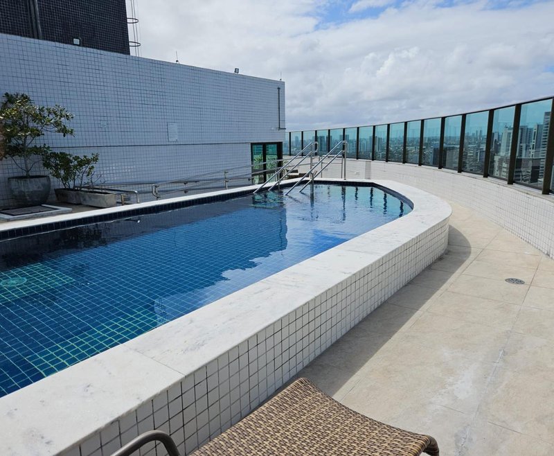 Apartamento à venda mobiliado com 1 quarto, 43m² por R$ 950.000,00 Avenida Boa Viagem Recife - 