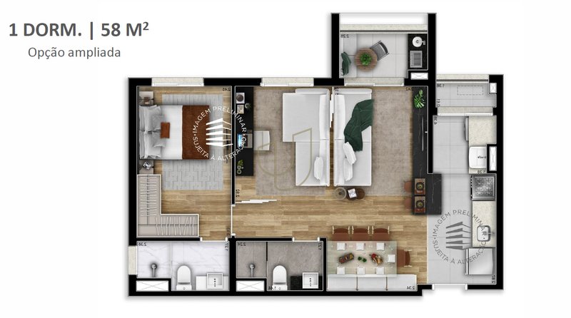 Lançamento Apartamento Vision Colinas com 2 Dormitórios - São José dos Campos - 