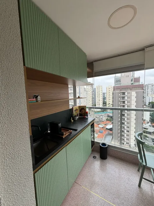 Sumaré - apartamento pronto para morar, varanda, suíte, 1 vaga Rua Paris São Paulo - 