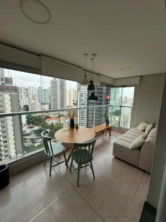 Sumaré - apartamento pronto para morar, varanda, suíte, 1 vaga Rua Paris São Paulo - 