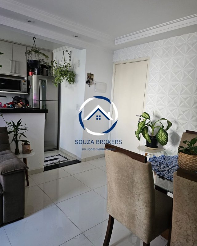 Lindo apartamento de 47m² no Parque São Vicente em Mauá - Mauá - 