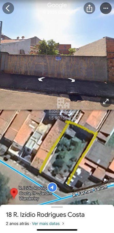 Lote inteiro à venda no Jardim Wanderley – Tatuí/SP com 300m²! Rua Izidio Rodrigues Costa Tatuí - 