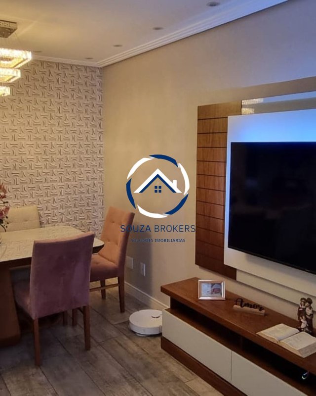 Excelente apartamento de 70m² no Parque São Vicente em Mauá - Mauá - 