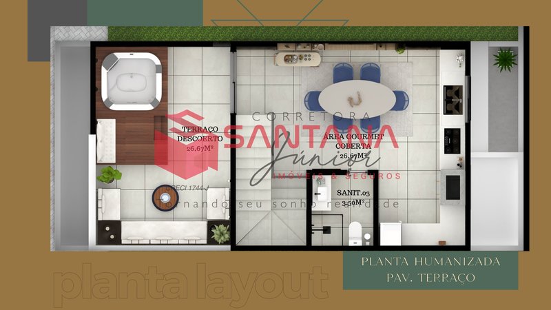 Casa duplex com 3/4 à venda no Miragem Rua Maria de Lourdes Brito Lauro de Freitas - 