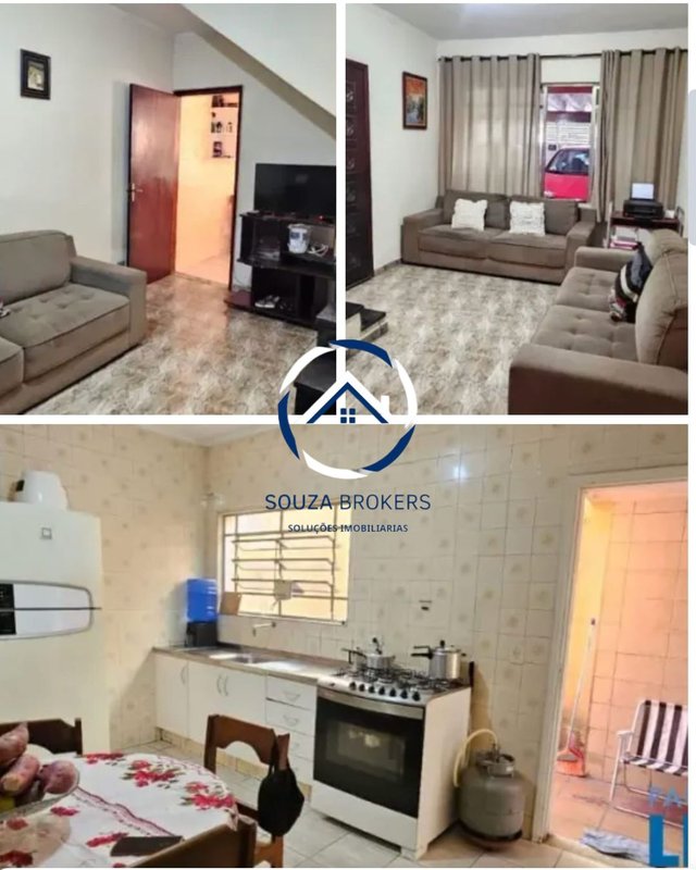 Ótima casa de 198m² na Vila Scarpelli em Santo André - Santo André - 