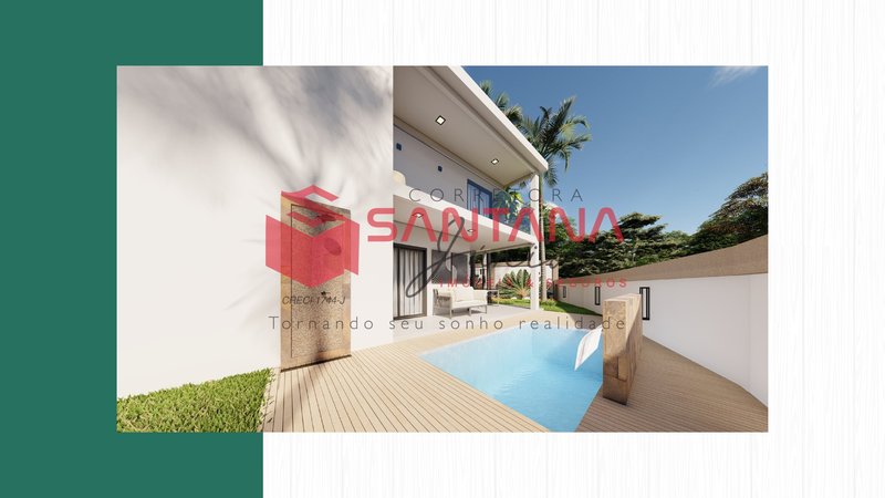 Casa com 4/4 à venda em alameda fechada em Vilas do Atlântico Rua Praia de Caraguatatuba Lauro de Freitas - 