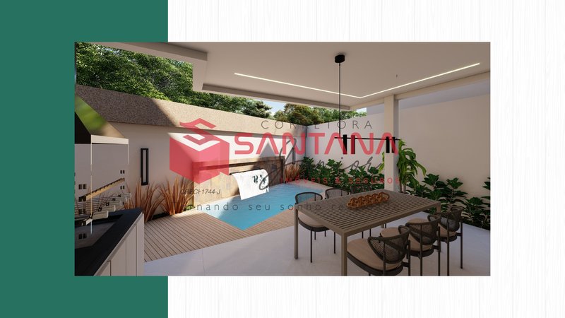 Casa com 4/4 à venda em alameda fechada em Vilas do Atlântico Rua Praia de Caraguatatuba Lauro de Freitas - 
