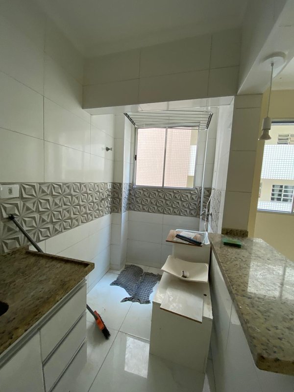 Excelente apartamento com 01 dormitório para locação - Gonzaga - Santos - SP Avenida Marechal Floriano Peixoto Santos - 