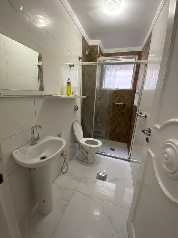 Excelente apartamento com 01 dormitório para locação - Gonzaga - Santos - SP Avenida Marechal Floriano Peixoto Santos - 