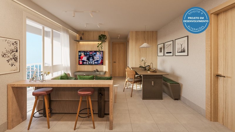 Reserva Aldeprime - Apartamento com 2 quartos Suíte e Varanda Gourmet no Aldebaran - Maceió - 