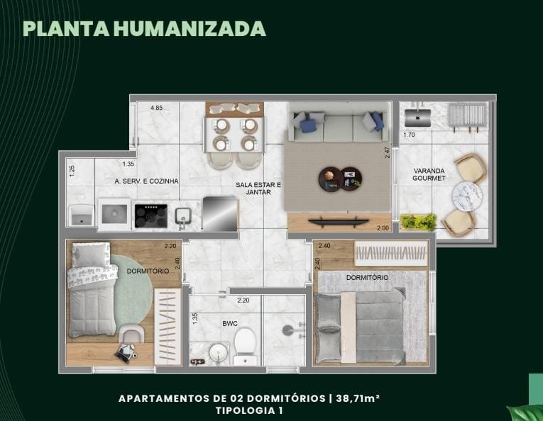 Apartamento 2 dormitórios com vaga á 600 metros da Futura Estação Guilherme Giorgi Rua Winifred São Paulo - 