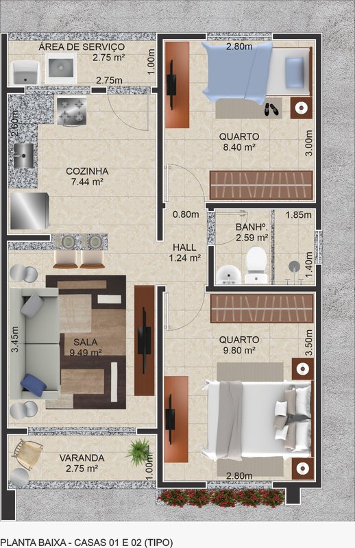 Casa com 2 dormitórios por apenas R$208,000 Rua José Delgado Martins CACHOEIRAS DE MACACU - 