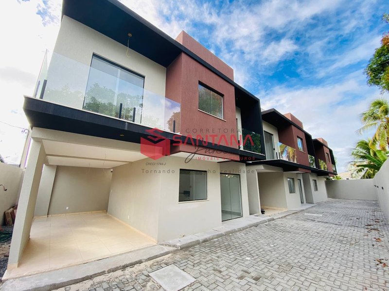 Casa em condomínio fechado 3/4 com 2 suítes Rua Jardim Ipanema Lauro de Freitas - 