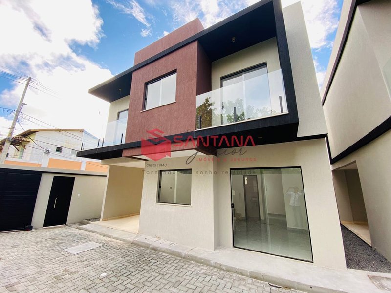 Casa em condomínio fechado 3/4 com 2 suítes Rua Jardim Ipanema Lauro de Freitas - 