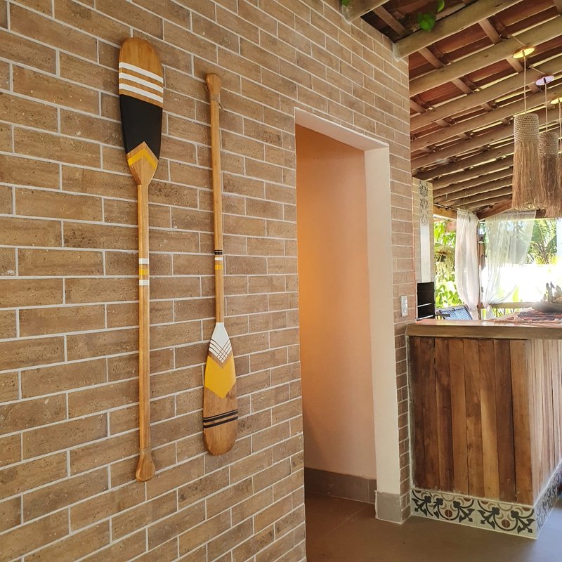 Linda casa localizada há 450 m da praia em bairro tranquilo e seguro Corais do Arraial Porto Seguro - 