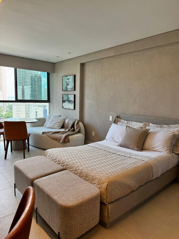 Studio e apartamentos de 01 e 02 quartos. 28,19m² a 48,12m². Nascente Rua Visconde de Jequitinhonha Recife - 