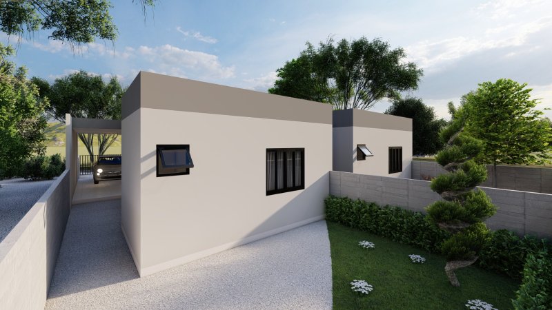 CASA COM 1 SUÍTE MAIS 1 DORMITÓRIO NO LAGEADO BAIXO - Guabiruba - 