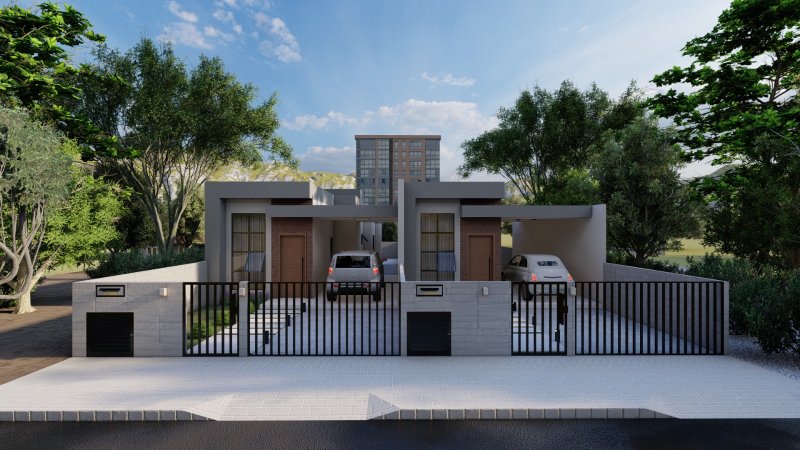 CASA COM 1 SUÍTE MAIS 1 DORMITÓRIO NO LAGEADO BAIXO - Guabiruba - 