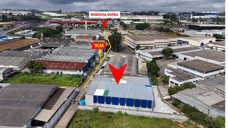 GALPÃO DE 1.600m2 EM GUARULHOS DISPONÍVEL PARA VENDA E LOCAÇÃO!! - Guarulhos - 
