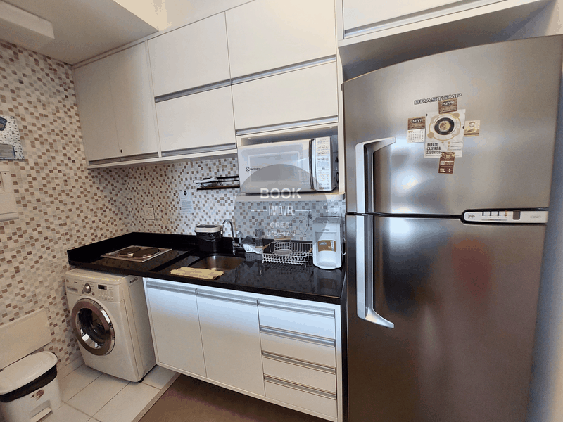 Apartamento com vista mar lateral Avenida Presidente Wilson Santos - 