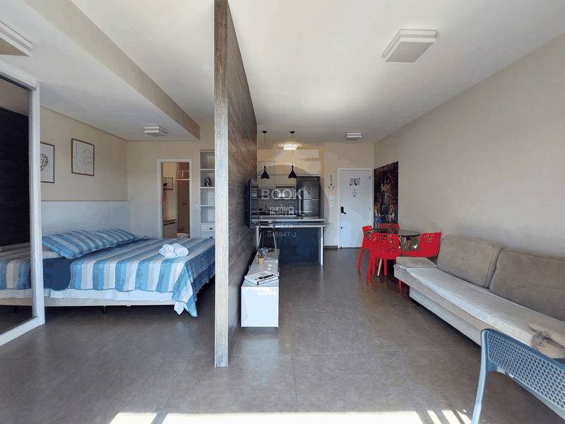Apartamento com vista mar lateral Avenida Presidente Wilson Santos - 