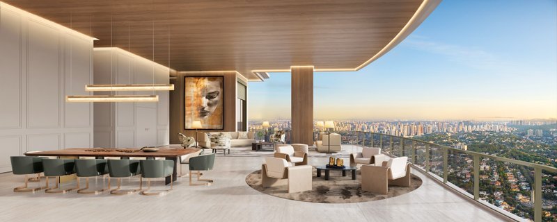 Vista Cyrela Furnished by Armani/Casa -Torre Milano- 348m² a 411,50m²- 4 suítes- 4 vagas Rua São Cassiano São Paulo - 