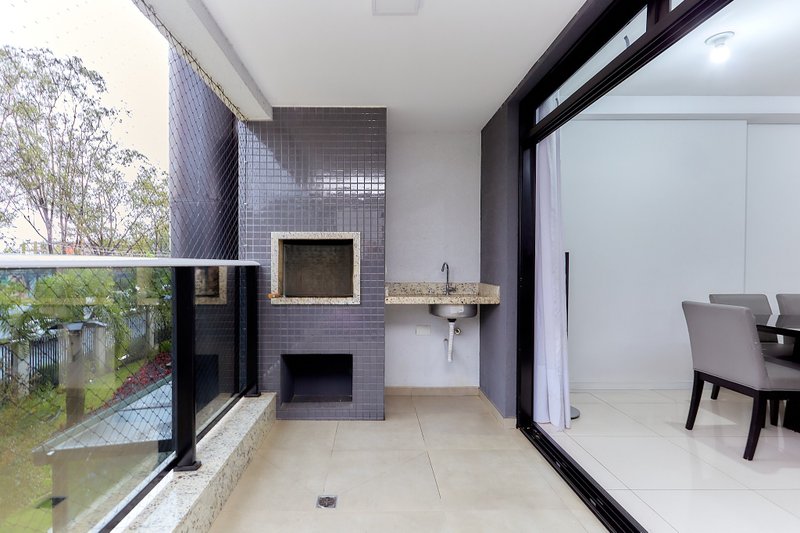 Apartamento cond Clube Ecoville, 105m², 03 quartos, área externa, piscina aquecida Rua Monsenhor Ivo Zanlorenzi Curitiba - 