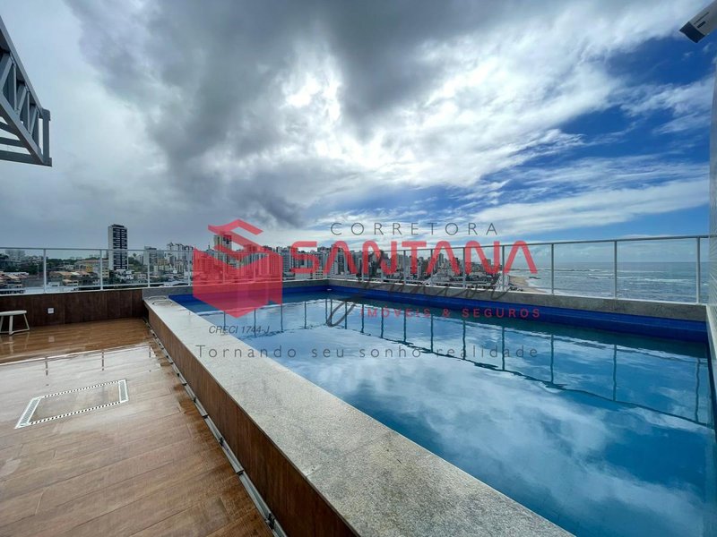 Loft com varanda vista mar na Pituba Rua Visconde de Itaborahy Salvador - 