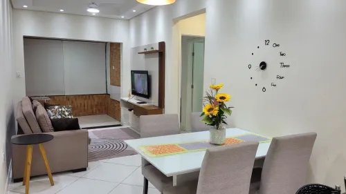 Excelente apartamento mobiliado com 02 dormitórios para locação - Praia  Grande - SP Rua Oceânica Amábile Praia Grande - 