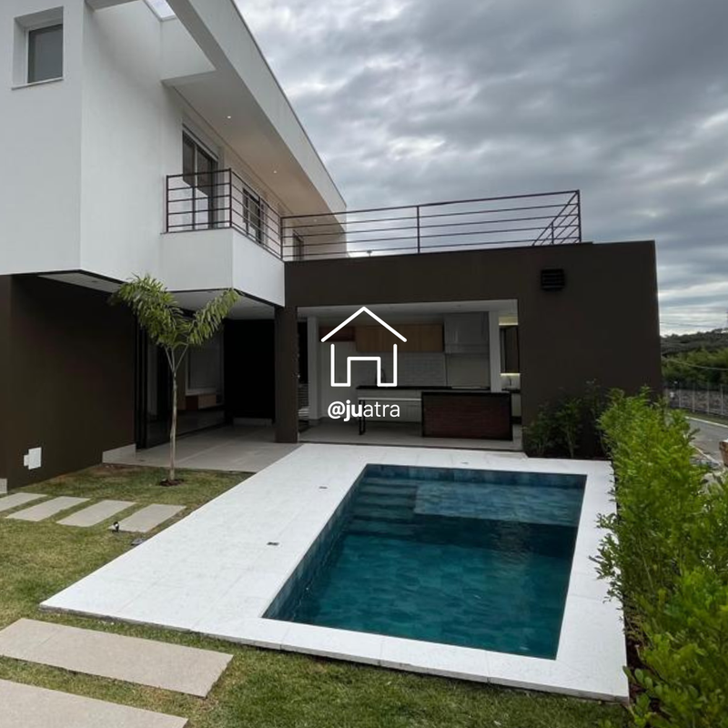 Casa nova com piscina e gourmet no Condomínio Tabapuã – Valinhos - Valinhos - 