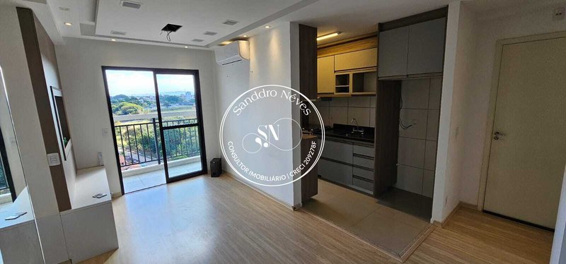 Apartamento locação – 56m| Semi mobiliado |2 dorm. 1 Suite | R$ 2.900 pcte - JR 1 Campolim Rua Elias Rodrigues Claro Sorocaba - 