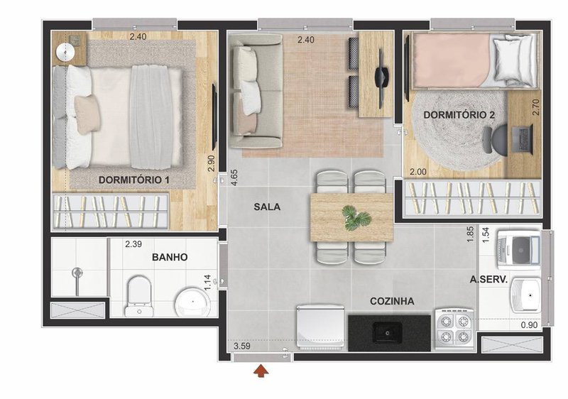 MORE NA MOOCA COM APENAS  R$ 800 REAIS DE ENTRADA LANÇAMENTO CURY Rua Dona Ana Neri São Paulo - 