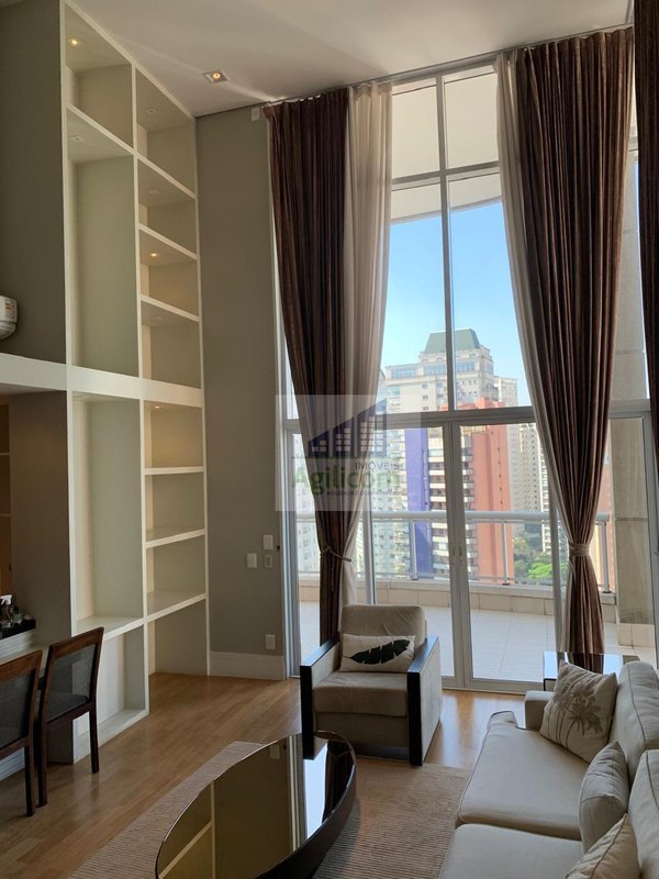 APARTAMENTO MOBILIADO PARA LOCAÇÃO EM VILA NOVA CONCEIÇÃO COM 2 SUÍTES E 3 VAGAS Rua Diogo Jácome São Paulo - 