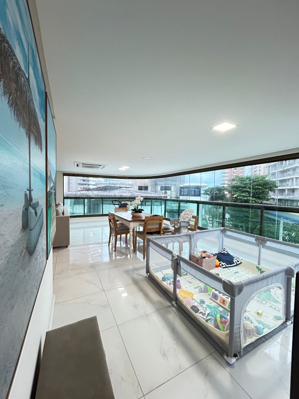 APARTAMENTO NASCENTE 3 SUÍTES, LAVABO, CLIMATIZADO 3 GARAGENS À VENDA NA BARRA! Rua José Pancetti Salvador - 