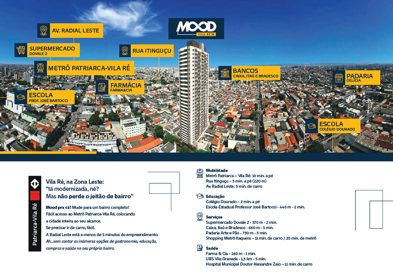 Apartamento na Vila Ré 36m² próximo ao metrô Rua Nhatumani São Paulo - 